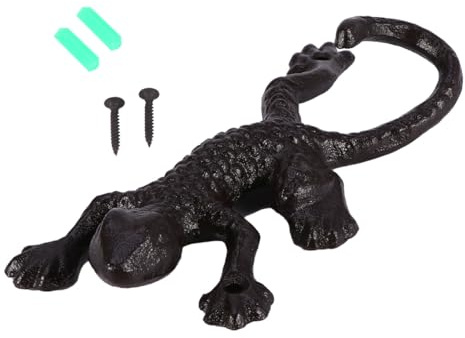 HIAKDOFT Robuster Metall Gecko Wandhaken mit Hoher Tragkraft Realistisches Design Vielseitig für Blumenampel Blumentopf Taschen als Dekorativer Wandhalter für Innen und Außenbereich