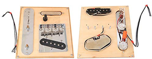 RiToEasysports Ensemble de micros de guitare aux tons vifs, excellente fabrication, accessoires pour instruments de musique en laiton chromé noir pour les amateurs de guitare (chrome noir)