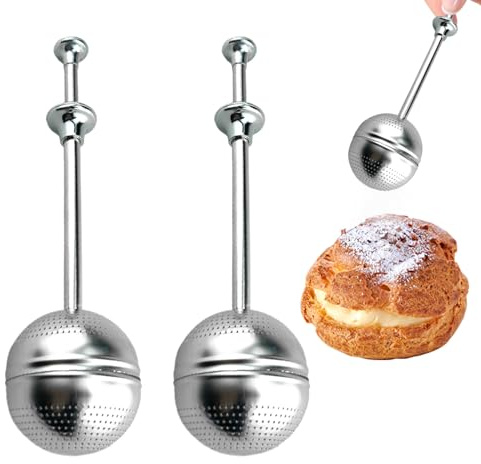 Coladores de Té | Acero Inoxidable 2 Piezas Infusor De Bola - Infusor Metálico para Preparar Té,Para Azúcar Comida Olla para Hogar Oficina Viaje Fiesta Cocina Camping Amantes Bebedores