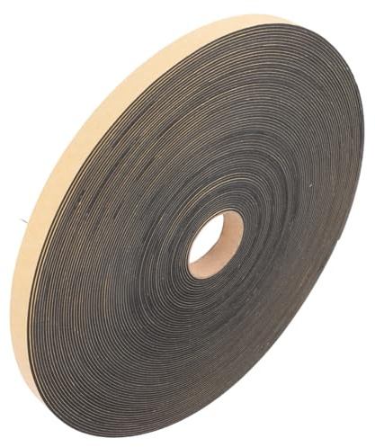 OSOLADY Selbstklebendes Dichtungsband und Hitzebeständig aus Schwarzem Schwamm Schalldämmend für Fenster und Türen für Handwerk und Haushaltsgeräte