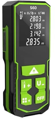 Laseravståndsmätare 60M/100M/120M Elektronisk Roulette LCD Digital Avståndsmätare Metro Mätband Linjalverktyg Precision Flexibilitet Mätning