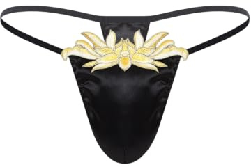 Jhaoyu herr pouch sissy trosor mikrokalsonger män sissy trosor mikrotrosor underkläder manlig nattlinne slip Ouvert wetlook klubb, svart, one size
