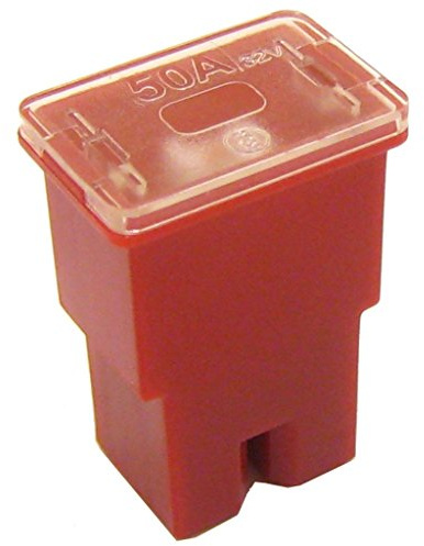 All Trade Direct 2 X 50 Amp Red Pal Pacific Type J Case Cartridge Female Slow Blow Fuse 50A