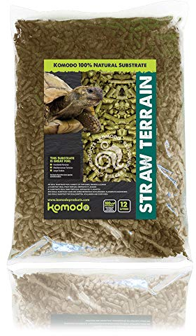 Komodo Straw Terrain, Substrates for Reptiles, Reptile Bedding, Straw Bedding, Straw Terrain, 12 Litre