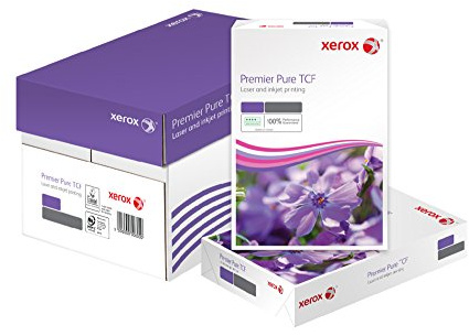 Xerox 003R91805 Premier Pure TCF kopierings- och skrivarpapper, DIN A4, 80 g/m², kartong med 5 pack a 500 ark, vit