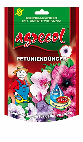 Abono prémium para petunias y begonias ultrafino con efecto rápido, para 200 l de agua altamente concentrada y de alto rendimiento.