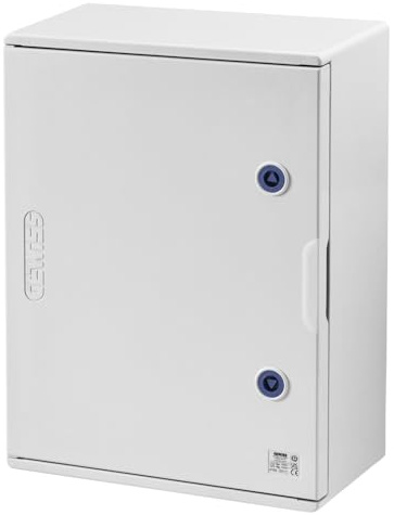 Gewiss Quadro Poliestere Porta Cieca, Munita Serratura, 405X650X200, IP66, Grigio RAL 7035, GW46004F