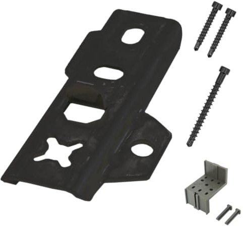 DILA 2 / 22 mm Universal Terrassenverbinder-Set | Edelstahl SCHWARZ | Terrassenbefestigung (200 Stk.)