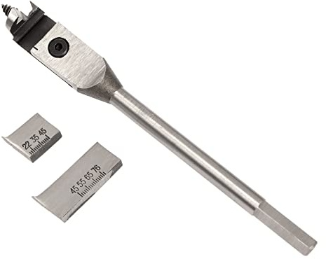 Create idea 22-76 mm Verstellbarer Flachspaten Spatenbit Holzbearbeitung Bohrer Set