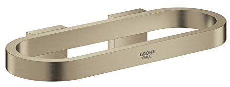 GROHE Selection | Essentials - Handtuchring | Halter für Seifenschale und Duschablage | nickel gebürstet | 41035EN0