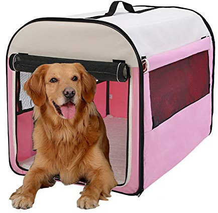 PJDDP Faltbare Hundebox Weiche Bewegliche Hund Kisten Kennel, Indoor & Outdoor Pet Home, Versah Weiche Falte-Spielraum-Haustier-Fördermaschine, Ideal Für Reisen, Zu Hause Und Im Freien