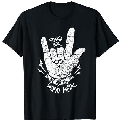 Heavy Metal Hardrock Fourchette à frites Concert Rock Musique Rocker T-Shirt