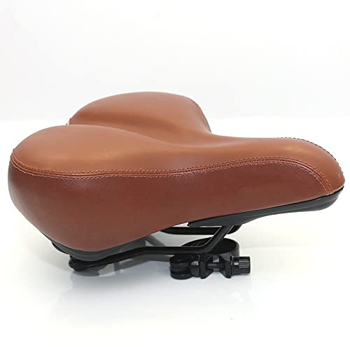 Fahrradsattel, ergonomischer bequemer Cityrad Sattel weicher Fahrradsitz Retro Vintage Leder Fahrradsattel Sitzpolster Rennradsattel