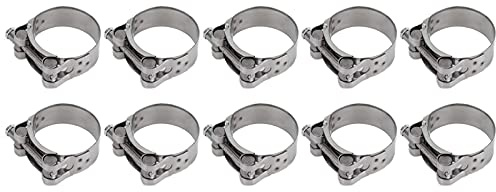 Schlauchschellen-Sortiment-Kit, 201 Edelstahl-Schlauchschellen rostfrei korrosionsbeständig für Industrie für Petrochemie für Automobil(40-43mm)