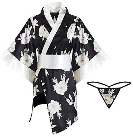 Temptshow Disfraz de kimono japonés sexy para mujer, bata de baño de geisha, anime, cosplay