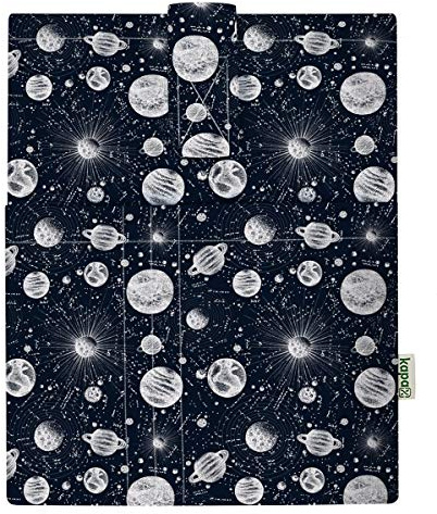 Pochette DE Livre Couverture de Livres, pour Livre broché, Tissu Lavable,imperméable,Protecteur de Livre - rembourré, Housse de Protection pour Tablette pour Adulte-Large- 28 cm x 22 cm (Espace)