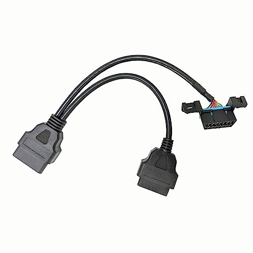 REARMASTER® OBD Y Splitter Cable, 1 Male to 2 Female Extension for GPS Tracker and Automotive Diagnostic Devices
