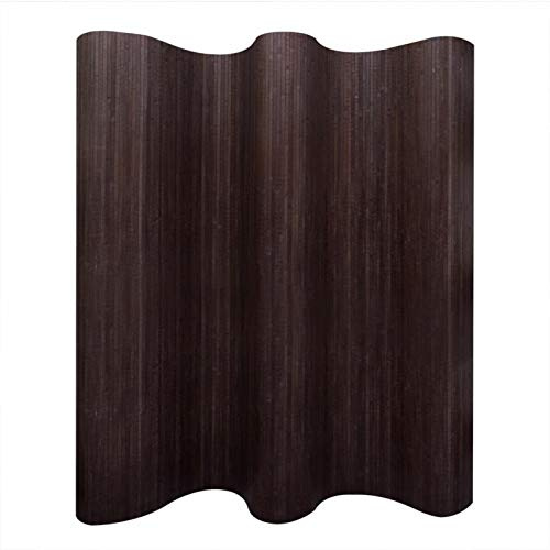 Homgoday Pannello Divisore per la Stanza bambù Marrone Scuro 250x165 cm, Divisorio per Ambienti Paravento da Interno Separé Divisorio Pannelli Divisori per Interni Casa
