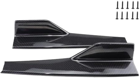 ZDDYUU Auto Seitenschweller für BMW 3 Series E90 M3 E91 E92 E93 F30 F31 F34 F35 F80, Auto Trittbretter Splitter Kratzfest Seitenrock Flügel Diffusor Bodykit Zubehör,B-Carbon Fiber