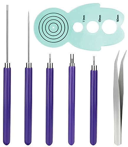 Remingtape Quilling verktygsdelar set, 5 stycken papper blommor verktygsdelar, quilling slitsar verktygsdelar för rullning av pappersblommor, hantverk, gör det själv, nybörjare