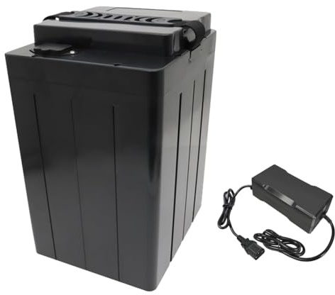 JHKJ Batteria per Moto elettrica 48V 50Ah Batteria al Litio 60V 40Ah Batterie al Litio monomero di Grandi Dimensioni 72V 25Ah con Caricabatterie per Motore da 850W-2400W,60v40ah