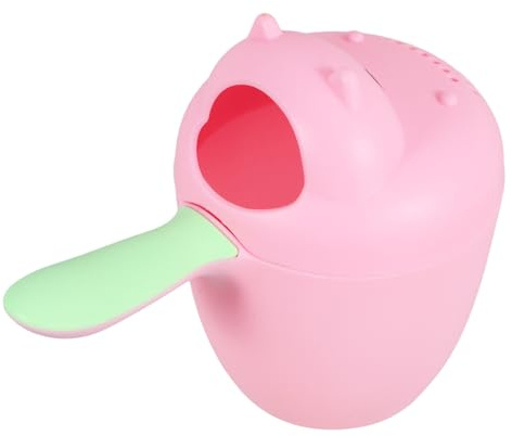 DECORNIJIA Niedlicher Badebecher in Nilpferdform aus Robustem Pp Vielseitiger Shampoo Spülbecher für Babys mit Komfortabler Handhabung zum Einfachen Haarewaschen im Bad