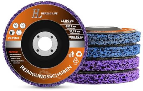 Discs Stripping Wheel Remover Paint for Angle Grinder Attachments and Remove Paint Coating Rust Welds Oxidation （5‘’ x 7/8‘’ ） (5‘’ x 7/8‘’ - 5Pcs)
