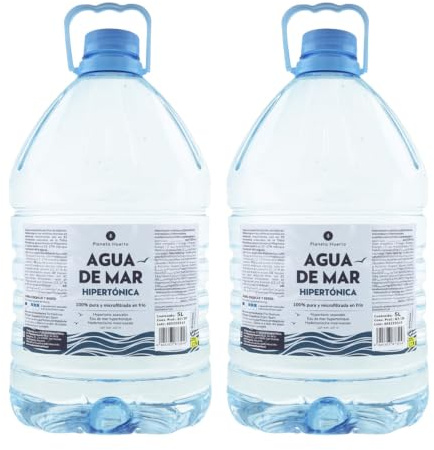 PLANETA HUERTO | Pack 2 uds Agua de Mar Hipertónica Garrafa 5 L