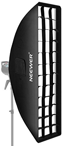 Neewer softbox with portable honeycomb grid 35 x 160 cm compatible Nikon SB-600, SB-700, SB-800, SB-900, SB-910, Canon Speedlite, Sony, Sigma, Olympus, Panasonic Lumix and other Flashes