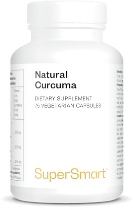 Curcuma Naturel - Puissant Antioxydant - Haute Absorption - SuperSmart | Propriétés Anti-Inflammatoire et Immunitaires - Normalisé à 95 % de curcuminoïdes - Vegan - Sans Gluten