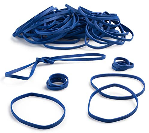 PlasticMill Rubber Bands - #33 Size - Rubberbands - 1Lb/500 Count 1 Pound / 500 Count Blue