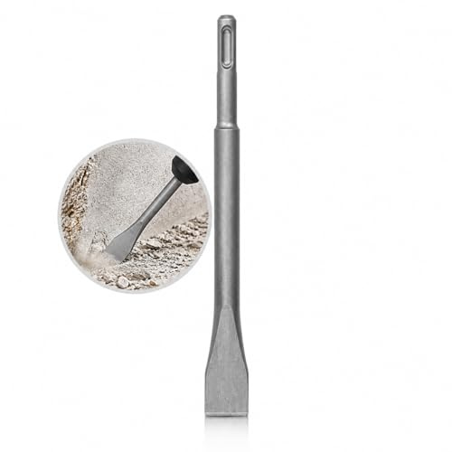 Weischer® - SDS Plus Flachmeißel 600 mm / 25 mm breit | Meißel | Bohrhammer kompatibel | stabiler & bruchfester Meissel für Mauerwerk, Fliesen, Beton & Stein