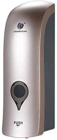 Decdeal Soap Dispenser, CHUANGDIAN 300ml No Drilling Shower Dispenser Wall Mounted Manual Bathroom Shower Gel Liquid Shampoo Sanitizer Dispenser Holder for Hotel, Office, Home, Healthcare Facilities