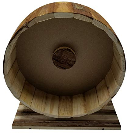 Dehner Nagerzubehör Holzlaufrad Shift, ca. 29 x 14 x 31 cm, Holz, natur