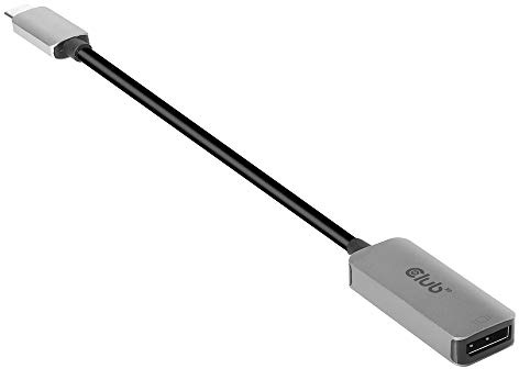 Club 3D USB C to Displayport 1.4 Adapter(Support Resolutions up to 8K at 60Hz and 4K 120-144Hz with Dsc 1.2) HBR 3 - HDR CAC-1567