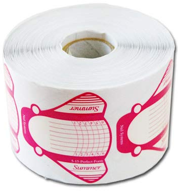 PROFICO Nagelschablonen Modellier-Schablone für Gel und Akryl Nagel Verlängerung selbstklebend Nagelschablonen Nagelverlängerung Modellier-Schablone Selbstklebend 500 5tück Rosa