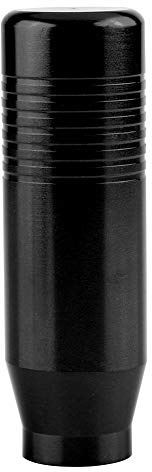 Universal Schaltknauf Aluminiumlegierung, 85mm, Schwarz | Schalthebelknopf Manuell, Korrosionsbeständige Leichtmetall-Struktur, Inklusive 3 Adapter 8-12mm