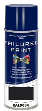 RAL 9004 Signal Black MATT Aerosol Paint Can Direct MATT Paint For Wood, Metal, Plastic, PVC, UPVC, Fascia Boards - Indoor & Outdoor