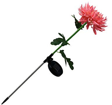 Luce solare del crisantemo, luci del prato inglese del fiore solare, lampada solare del giardino del crisantemo di simulazione, decorazione delle luci del percorso del paesaggio all'aperto,