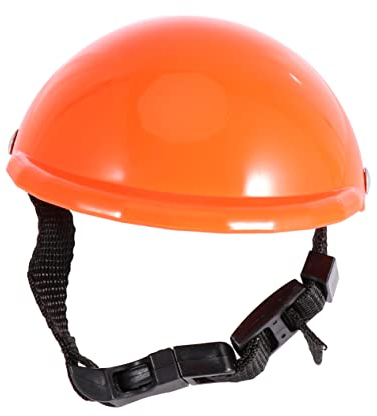 FOMIYES Haustierhelm Hundehelm Mit Sonnenschutz Und Regenschutz Weich Gepolstert 6 Zoll Größe Orange Sicherheitshut Für Welpen Und Haustierbedarf