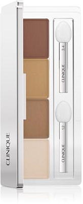Clinique All About Shadow Eye Shadow Quad | Long Lasting, Crease + Fade Resistant + Safe For Sensitive Eyes