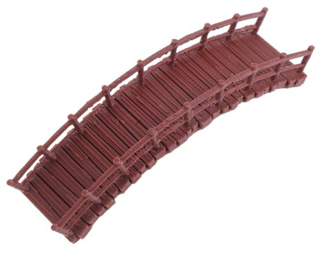 QUMIIRITY Chinese Style Mini Arch Bridge Ornamental Model for Garden Bonsai and Aquarium, Vintage Plastic Artificial Bridge Decor for Zen Sand Table Micro Landscape