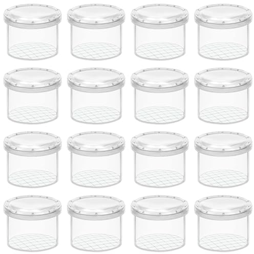 SYEYCW 16 Stück Becherlupen, Klares Lupenglas Insekten Viewer, Tragbare Becherlupe Lupendose, Insektenbeobachter für Erwachsene, Insekten Forscher Set, für Wissenschaft Naturerkundung