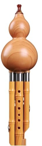 Cucurbit-Flöte for Anfänger, handgefertigte Hulusi-Flöte, traditionelles Hulusi-Instrument, Hulusi-gelbes Bakelit, Hulusi-C-Taste, Anfänger-Kunststoff