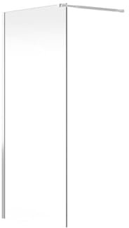 Vente-unique - Paroi de douche à l'italienne - Chrome - Verre 6 mm - 120x200 cm - DAREN
