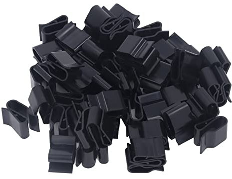 Drahtregal -Clips, 100pcs Solarpanel Kabel Clip PA66 Kunststoff Isoliertes Kabelhalter PV Drahtfixiermanagement -Tool