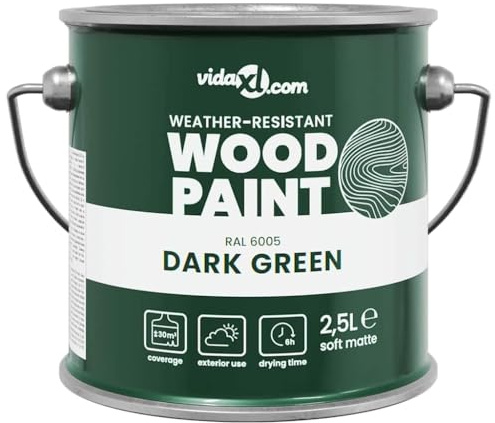 vidaXL Outdoor Holzfarbe - wetterfeste Beschichtung für Gartenmöbel und Zaun