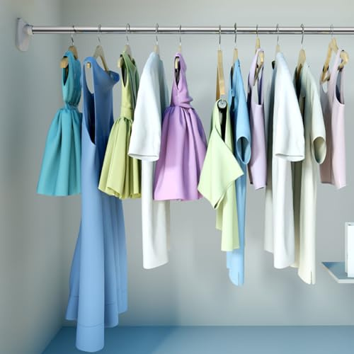 Generic Asta di Tenda Tensione, Aste per Tende Senza Perforazione a Bastoncini di Tensione Caricati, Asta di di Perforazione per Finestra, Bagno, Porta, Armadio, Porta dell'Armadio