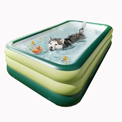 XaEjNzwDT hundeplanschbecken Hundepool, Faltbare Hundepool, Hunde Pool Schwimmbecken für Kleien mittlegroße Hunde,Hundeplanschbecken Pool(Color:a,Size:180 * 60cm)