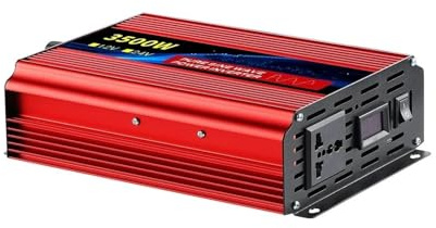 Transformateur Onduleur Sinusoïdal Pur DC 12 V/24 V 1600 W 2500 W 3500 W Haute Puissance pour Voiture Tension AC 220 V 50/60 Hz Convertisseur Solaire(12V 50HZ,3500W)